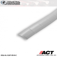 ACT AL-CWP-125-9-C 1/8 in. Polyethylene Natural Cable Wrap 100 ft