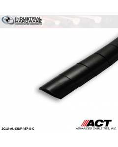 ACT AL-CWP-187-0-C 3/16 in. Polyethylene UV Black Cable Wrap 100 ft