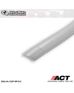 ACT AL-CWP-187-9-C 3/16 in. Polyethylene Natural Cable Wrap 100 ft