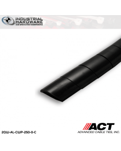 ACT AL-CWP-250-0-C 1/4 in. Polyethylene UV Black Cable Wrap 100 ft