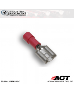 ACT AL-FR4A250-C Red Nylon Female Disconnect 22-18 AWG 1000 pc/Case