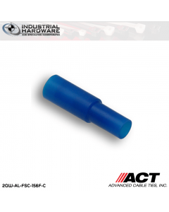 ACT AL-FSC-156F-C Blue Vinyl Male Snap Plug 16-14 AWG 1000 pc/Case