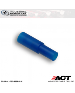 ACT AL-FSC-156F-N-C Blue Double Crimp Nylon Female Snap Plug 16-14 AWG 1000 pc/Case