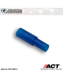 ACT AL-FSC1-180F-C Blue Vinyl Male Snap Plug 16-14 AWG 1000 pc/Case