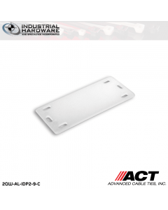 ACT AL-IDP2-9-C 2 3/8 in. x 1 in. Nylon Identification Plate Natural 1000 Pcs/Case