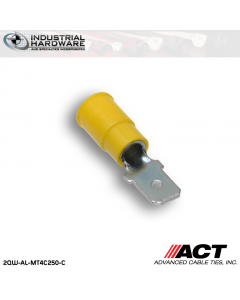 ACT AL-MT4C250-C Yellow Nylon Male Disconnect 12-10 AWG 1000 pc/Case