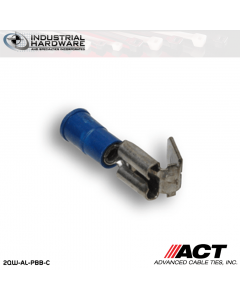 ACT AL-PBB-C Blue Vinyl Piggyback Disconnect 16-14 AWG 1000 pc/Case