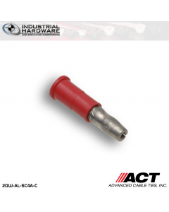 ACT AL-SC4A-C Red Vinyl Female Snap Plug 22-18 AWG 1000 pc/Case