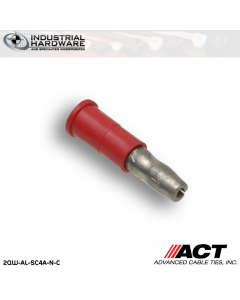 ACT AL-SC4A-N-C Red Double Crimp Nylon Male Snap Plug 22-18 AWG 1000 pc/Case