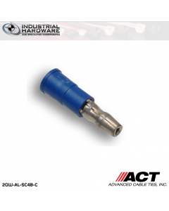 ACT AL-SC4B-C Blue Vinyl Female Snap Plug 16-14 AWG 1000 pc/Case