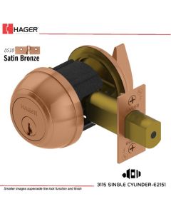 Hager 3115 2-3/4 US10 SCC KD Grade 1 Deadlock Stock No 012588