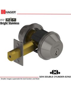 Hager 3214 US32 Deadlock Stock no 034758