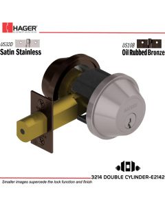 Hager 3214 US32D/US10B Deadlock Stock no 062372