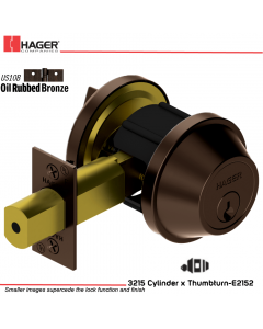 Hager 3215 US10B Deadlock Stock no 116298