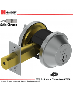 Hager 3215 US26D Deadlock Stock no 101119