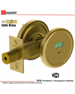 Hager 3216 US4 Deadlock Stock no 143038