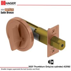 Hager 3221 US10 Deadlock Stock no 111825