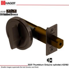 Hager 3221 US10B Deadlock Stock no 111832