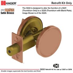 Hager 3222 US10 Deadlock Stock no 111415