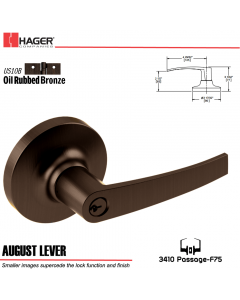 Hager 3410 August Lever Lockset US10B/US26D Stock No 171776