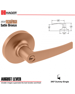 Hager 3417 August Lever Lockset US10 Stock No 028522