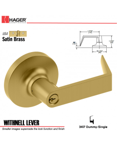 Hager 3417 Withnell Lever Lockset US4 Stock No 012568