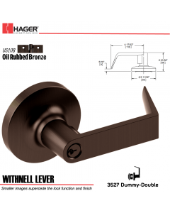 Hager 3527 Withnell Lever Lockset US10B Stock No 111194