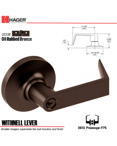 Hager 3610 Withnell Lever Lockset US10B Stock No 035223