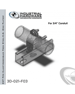 EMT Pipe Clamp-Assembled From Steel-E.G. (Zinc Plated) For 3/4 in. Conduit