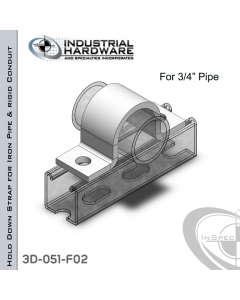 Hold Down Straps For Iron Pipe/Rigid Conduit Steel-E.G. (ZP) 3/4 in. Pipe