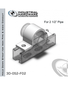 Hold Down Straps For Iron Pipe/Rigid Conduit Steel-E.G. (ZP) 2-1/2 in. Pipe