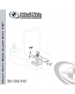 Light Duty Beam Clamp With 7/8 in. Maximum Capacity From Steel-E.G. (ZP) With 7/8 in.