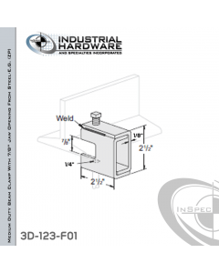 Medium Duty Beam Clamp With 7/8 in. Jaw Opening From Steel-E.G. (ZP) For 1/4-20 Rod