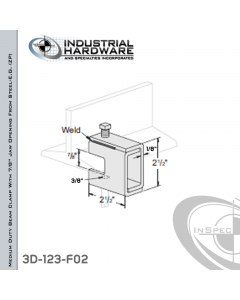 Medium Duty Beam Clamp With 7/8 in. Jaw Opening From Steel-E.G. (ZP) For 3/8-16 Rod