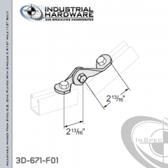 Adjustable Hinges From Steel-E.G. (ZP) With 2-Holes X 9/16 in.