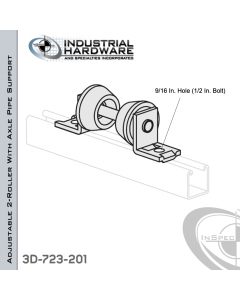 Pipe Support Made From Aluminum For 1 in.-3 in. Pipe (Adjustable)