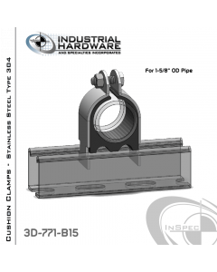 Cushion Clamps From Stainless Type 304 For 1-5/8 in. OD Tube