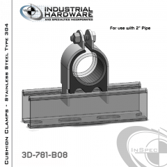 Cushion Clamps From Stainless Type 304 For 2 in. Pipe