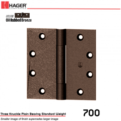 Hager 700 4.5 x 4.5 US10B Full Mortise Hinge Stock No 001597