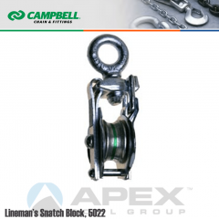 Campbell #7380603 Lineman Snatch Block - Swivel Eye Bolt- 3/4 in. Rope