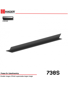 2BR-179818,738S026400000000,798550798187,738S 264" CHARCOAL 3 FIN WEATHERSTRIPPING