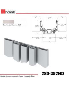 Hager 780-257HD CLR Full Surface Leaf Hinge Stock No 081899