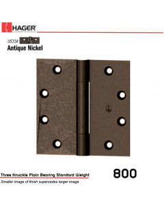 Hager 800 4.5 x 4  US15A Full Mortise Hinge Stock No 047197