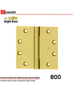 Hager 800 4.5 x 4  US3 Full Mortise Hinge Stock No 179283