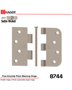 Hager 8744 US15 Full Mortise Hinge Stock No 080130