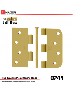 Hager 8744 US3LB Full Mortise Hinge Stock No 029636