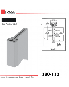 Hager 780-112 BLA Concealed Leaf Hinge Stock No 164498