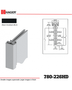 Hager 780-226HD BLA Concealed Leaf Hinge Stock No 195813