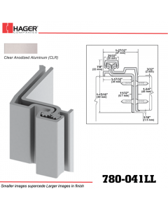 Hager 780-041LL CLR Concealed Leaf Hinge Stock No 194928