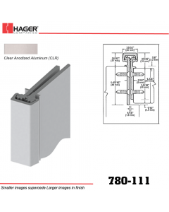 Hager 780-111 CLR Concealed Leaf Hinge Stock No 184031